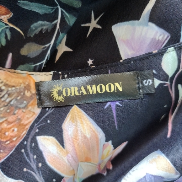 NWOT Cora Moon Whimsical Fairy core Women's Maxi Dress Size Small - Picture 9 of 11